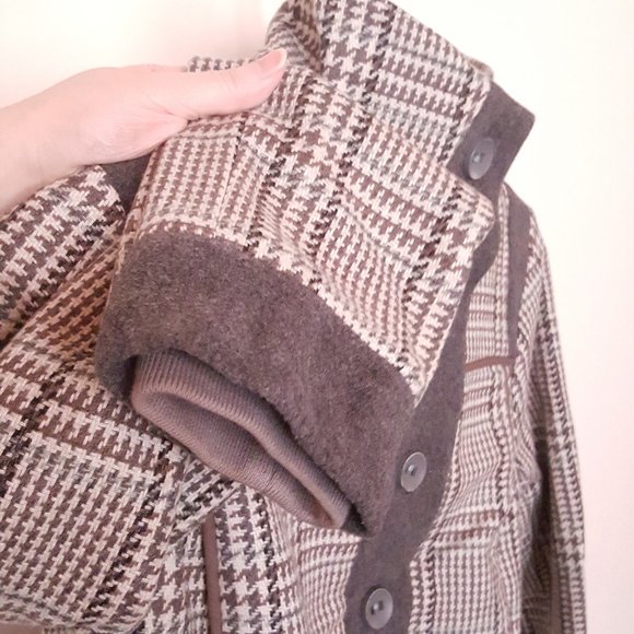 Wool Button Jacket Medium [80% Wool] Made In Canada - Picture 3 of 14